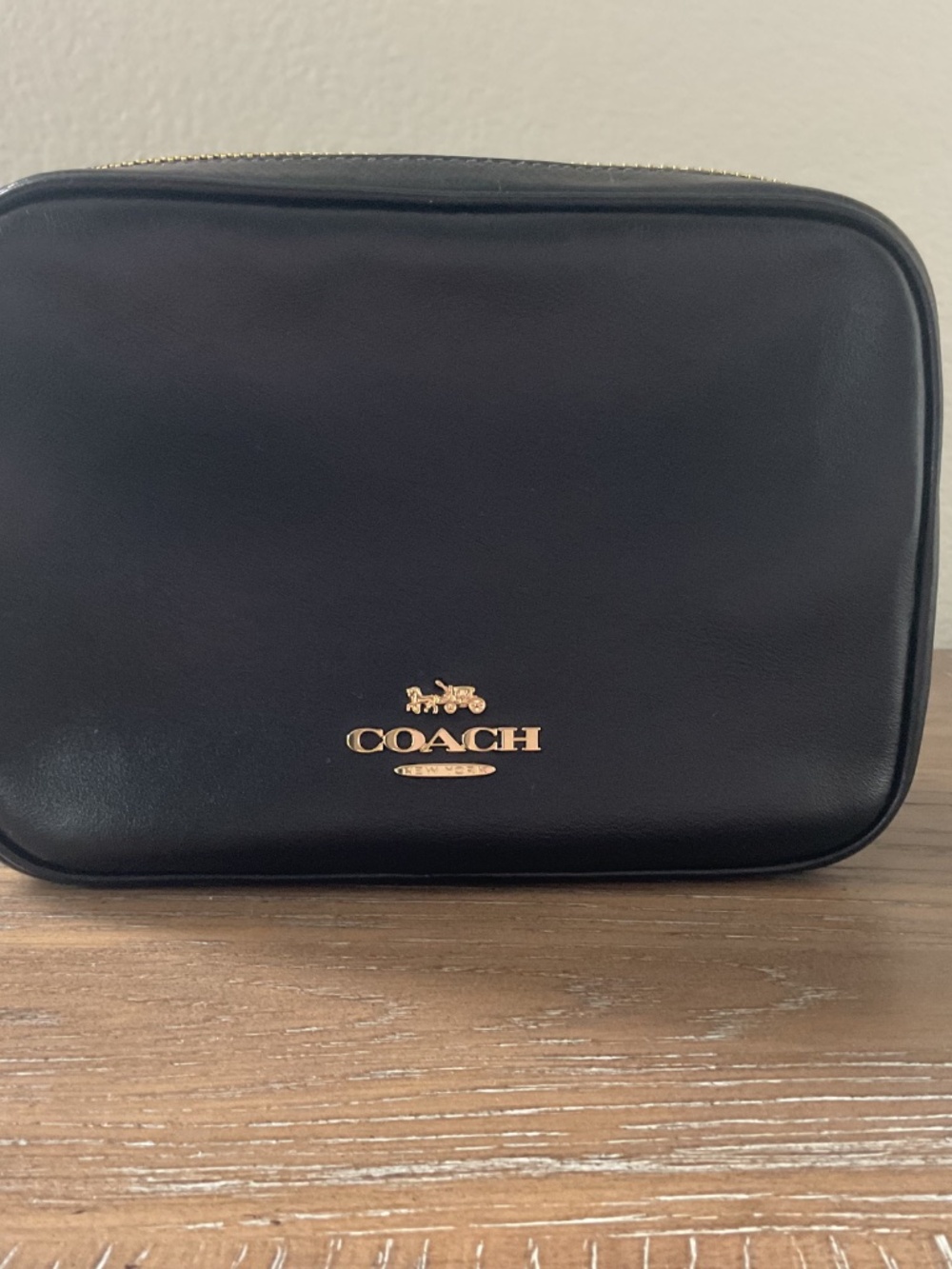 Coach Mini Carey Crossbody Bag CEA02 crinkle leather/Gold/Blackee - Picture 3 of 9